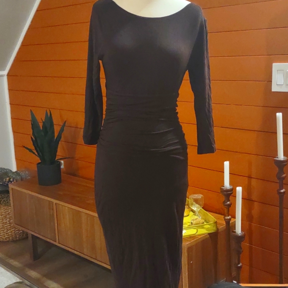 Chocolate brown Veronica M dress